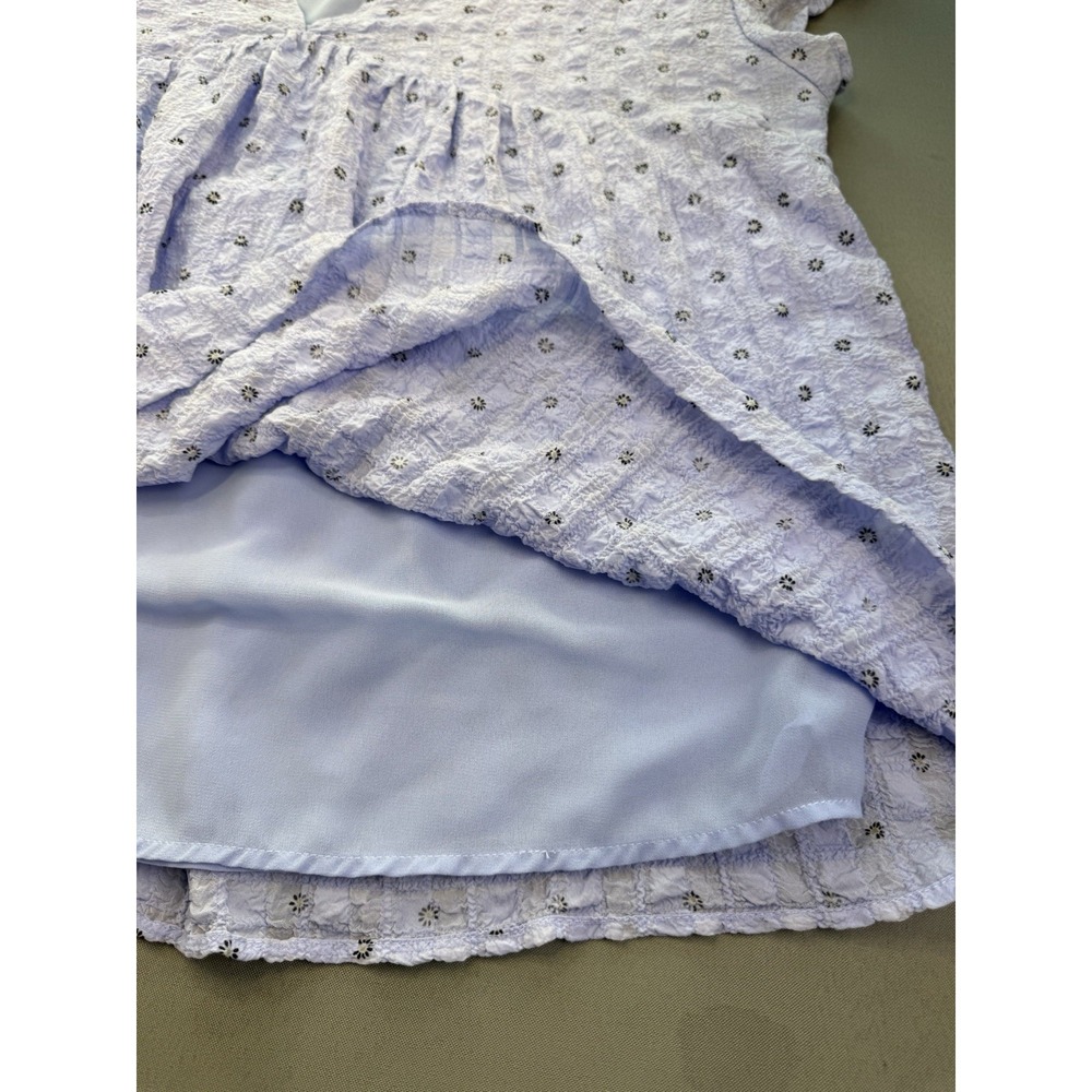 Entro Embroidered Boho Babydoll Blouse Blue Lined Floral Hippie Cottage Core 1X - Picture 6 of 10